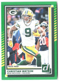 Christian Watson Donruss - Press Proofs Green 234 2025 Green Bay Packers