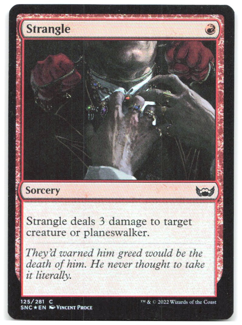 Strangle Foil C Streets of New Capenna 125 NM Vincent Proce