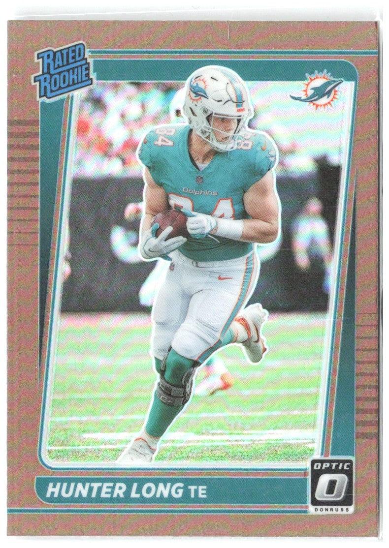 Hunter Long Donruss Optic - Bronze 281 2021 Miami Dolphins