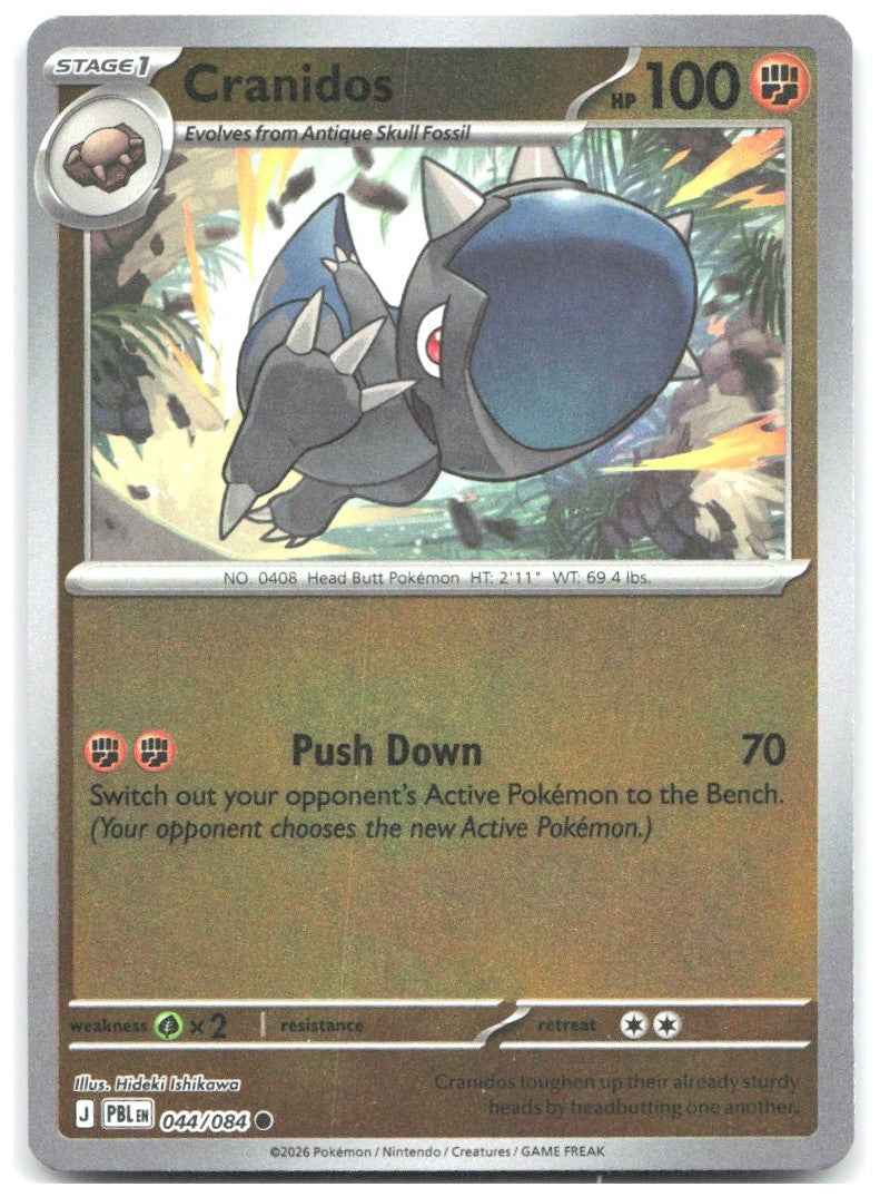 Cranidos Reverse Holo Common ME05 Pitch Black 044/084 NM Hideki Ishikawa
