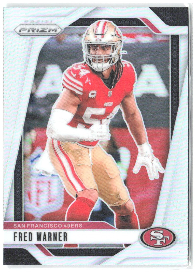 Fred Warner Panini Prizm - Silver 255 2024 San Francisco 49ers