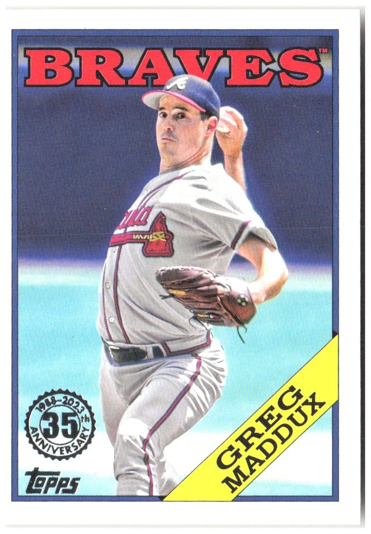 Greg Maddux Topps - 1988 Topps 35th Anniversary (Series One) T88-57 2023 Braves