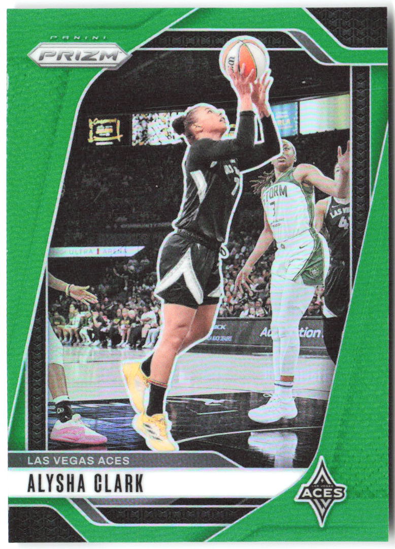 Alysha Clark Panini Prizm WNBA - Green Prizms 101 2024 Las Vegas Aces