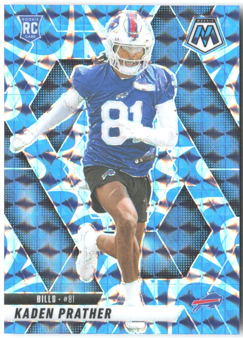 Kaden Prather Panini Mosaic - Mosaic Reactive Blue 343 2025 Buffalo Bills