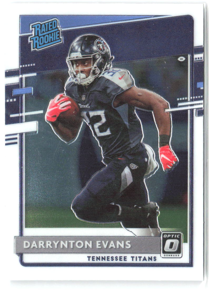 Darrynton Evans Donruss Optic 183 2020 Tennessee Titans RC