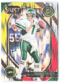 Boomer Esiason Panini Select - Red & Yellow Prizm Shock 209 2024 New York Jets