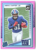 Abdul Carter Donruss - Optic Rated Rookies Preview Pink 315 2025 New York Giants