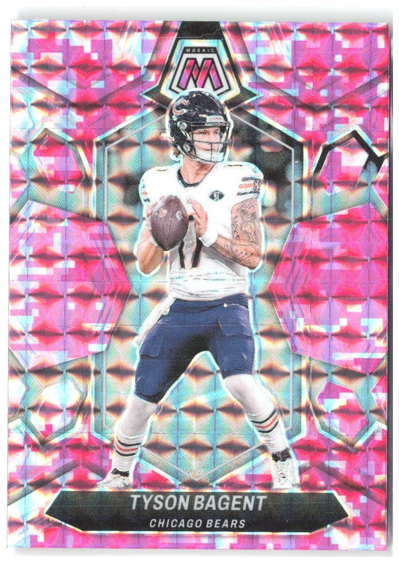 Tyson Bagent Panini Mosaic - Mosaic Camo Pink 36 2024 Chicago Bears