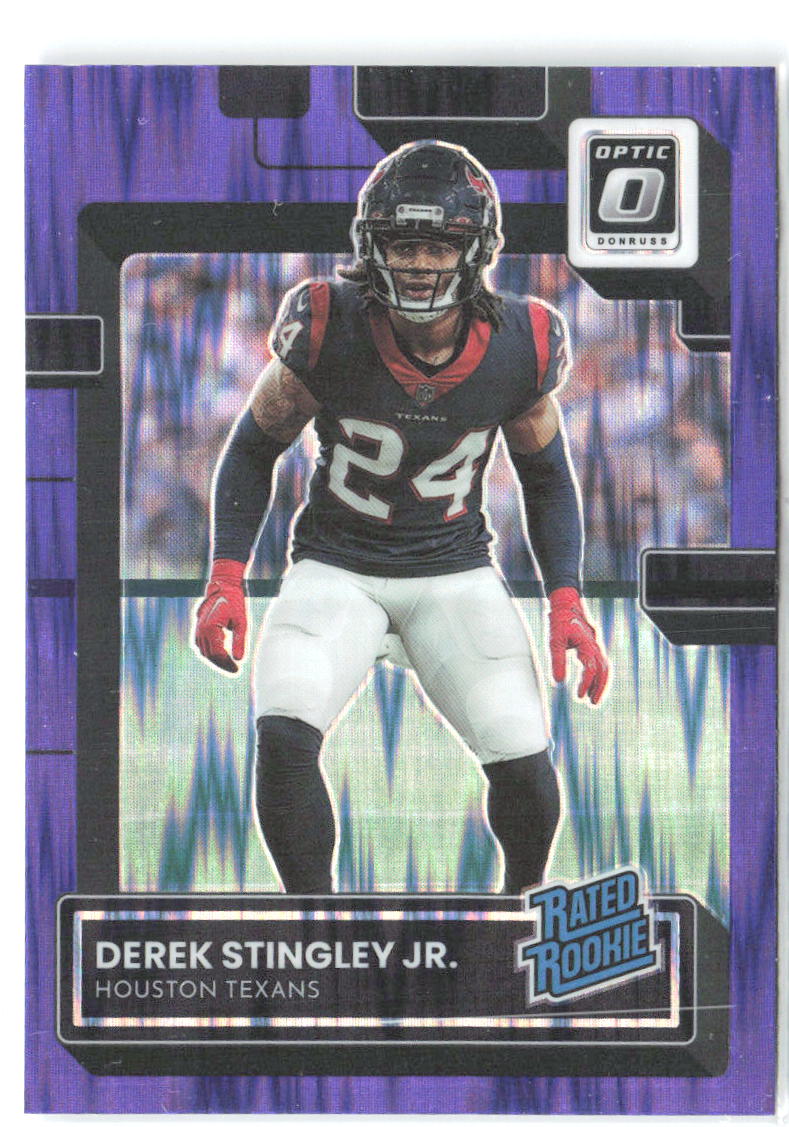 Derek Stingley Jr. Donruss Optic - Purple Shock 244 2022 Houston Texans
