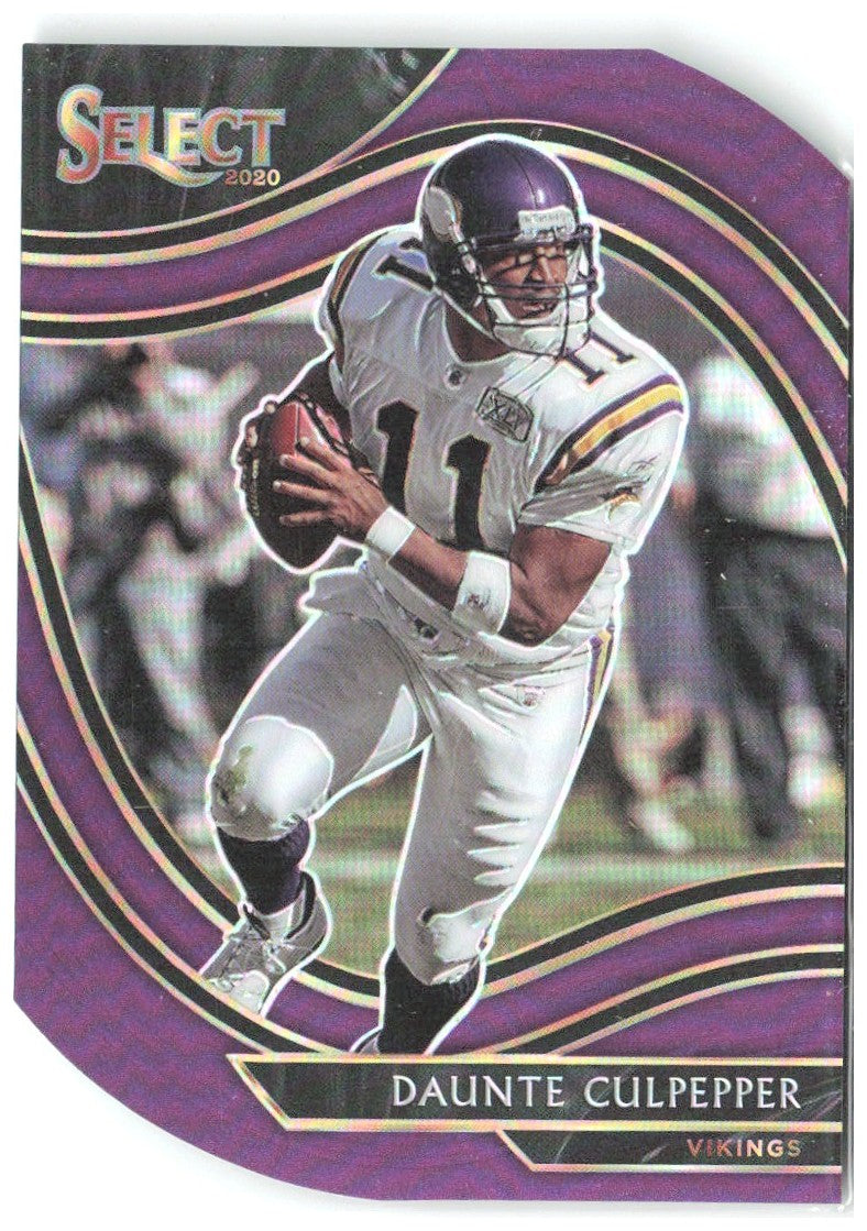 Daunte Culpepper Panini Select - Purple Prizm Die Cut 342 2020 Minnesota Vikings