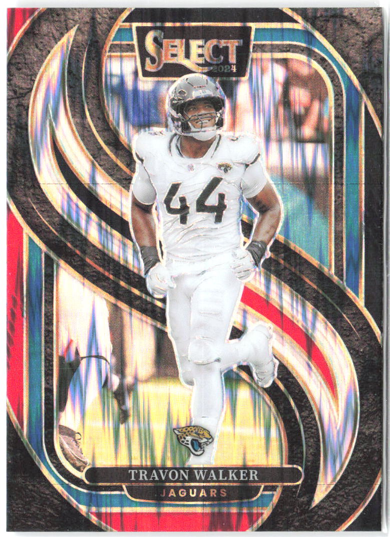 Travon Walker Select - Black & Red Prizm Shock 197 2024 Jacksonville Jaguars