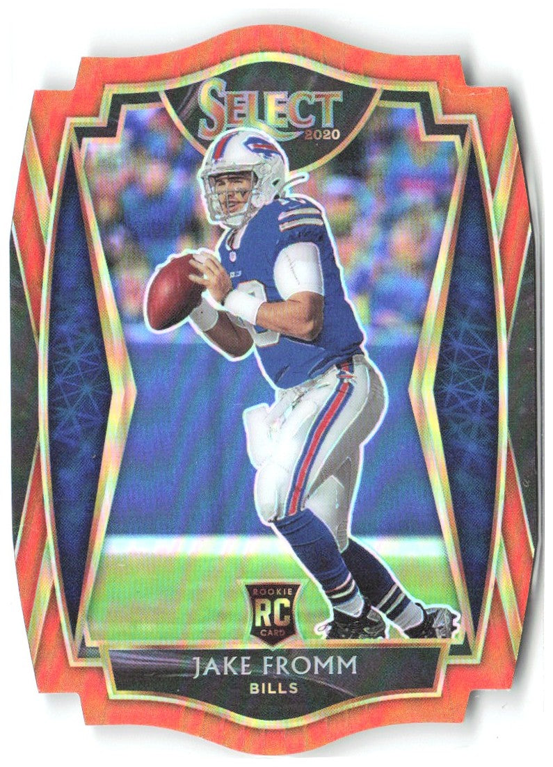 Jake Fromm Panini Select - Orange Prizm Die Cut 149 2020 Buffalo Bills