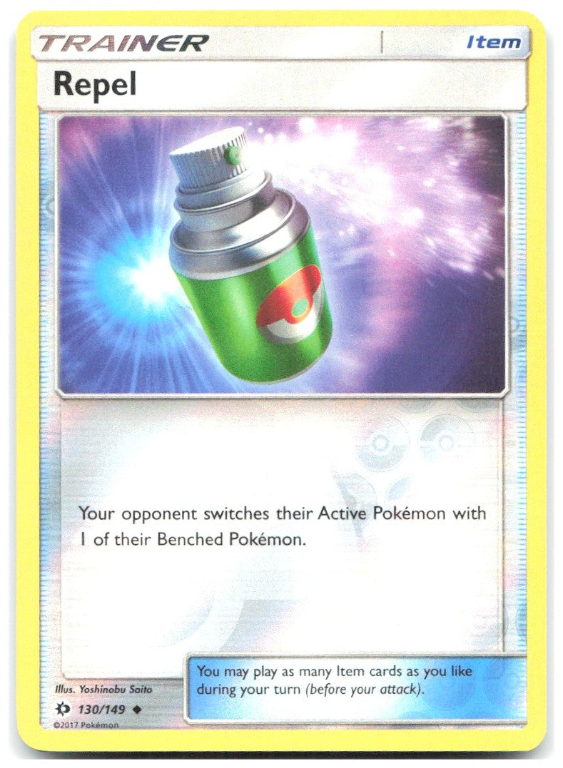Repel Reverse Holo Uncommon SM Base Set 130/149 NM Yoshinobu Saito