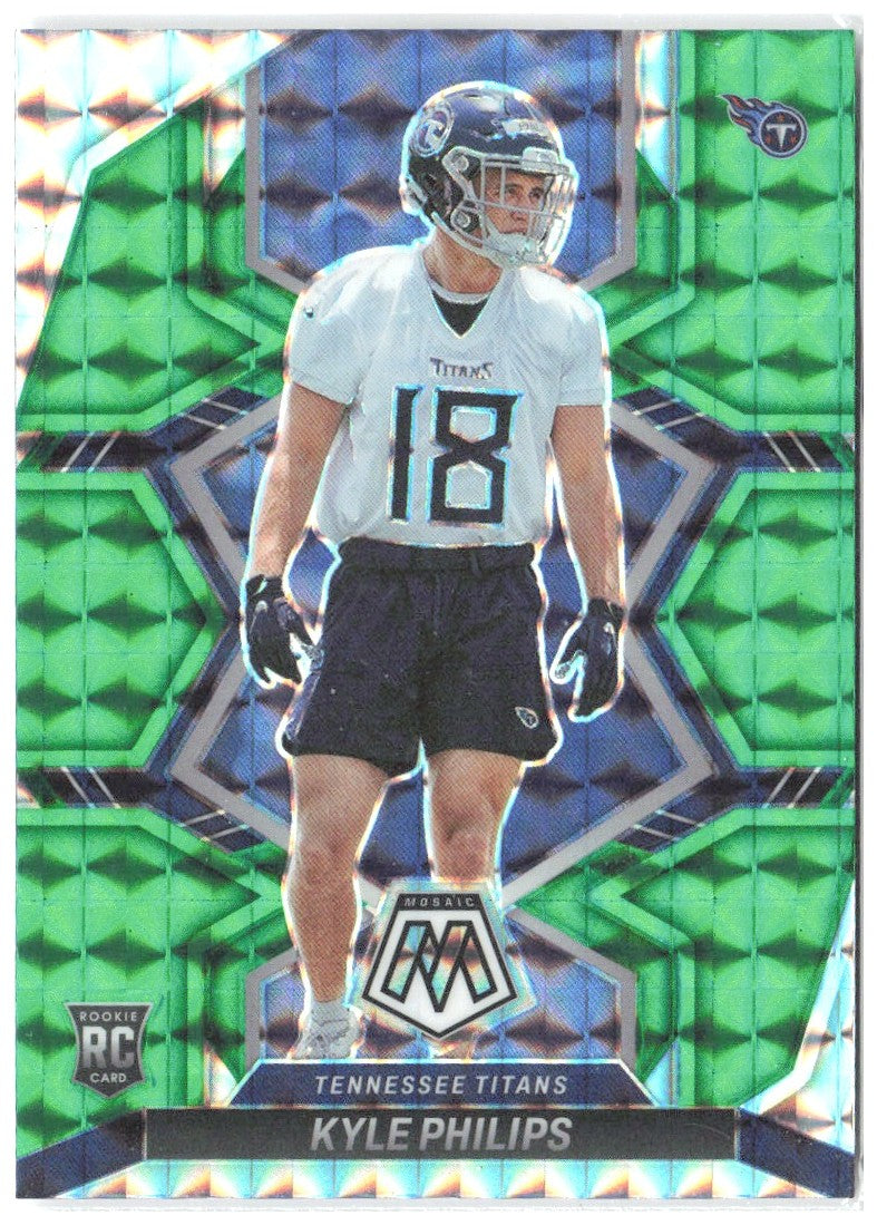 Kyle Philips Panini Mosaic - Mosaic Green 346 2022 Tennessee Titans