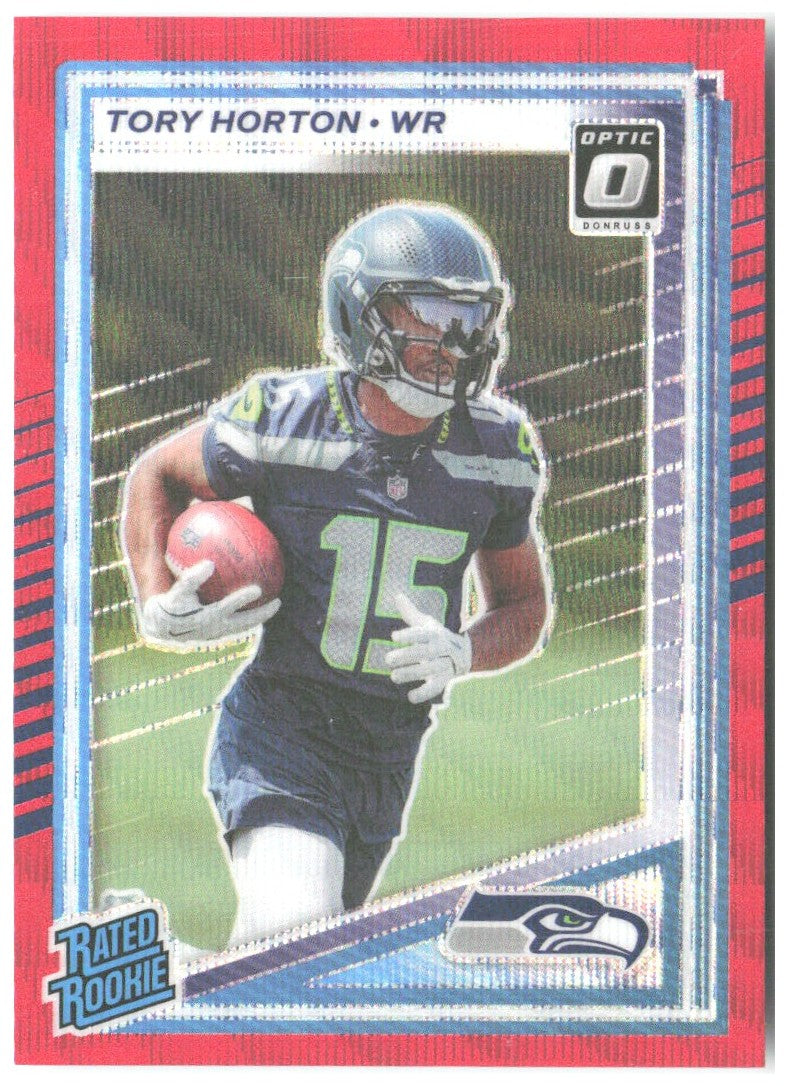 Tory Horton Donruss - Optic Rated Rookies Red Wave 388 2025 Seattle Seahawks