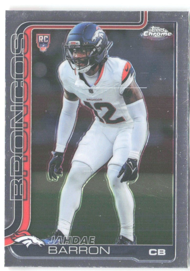Jahdae Barron Topps Chrome 359 2025 Denver Broncos RC