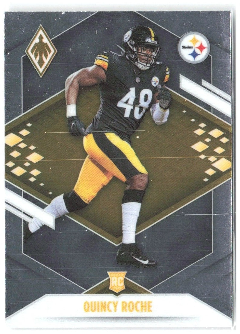 Quincy Roche Panini Phoenix 176 2021 Pittsburgh Steelers RC