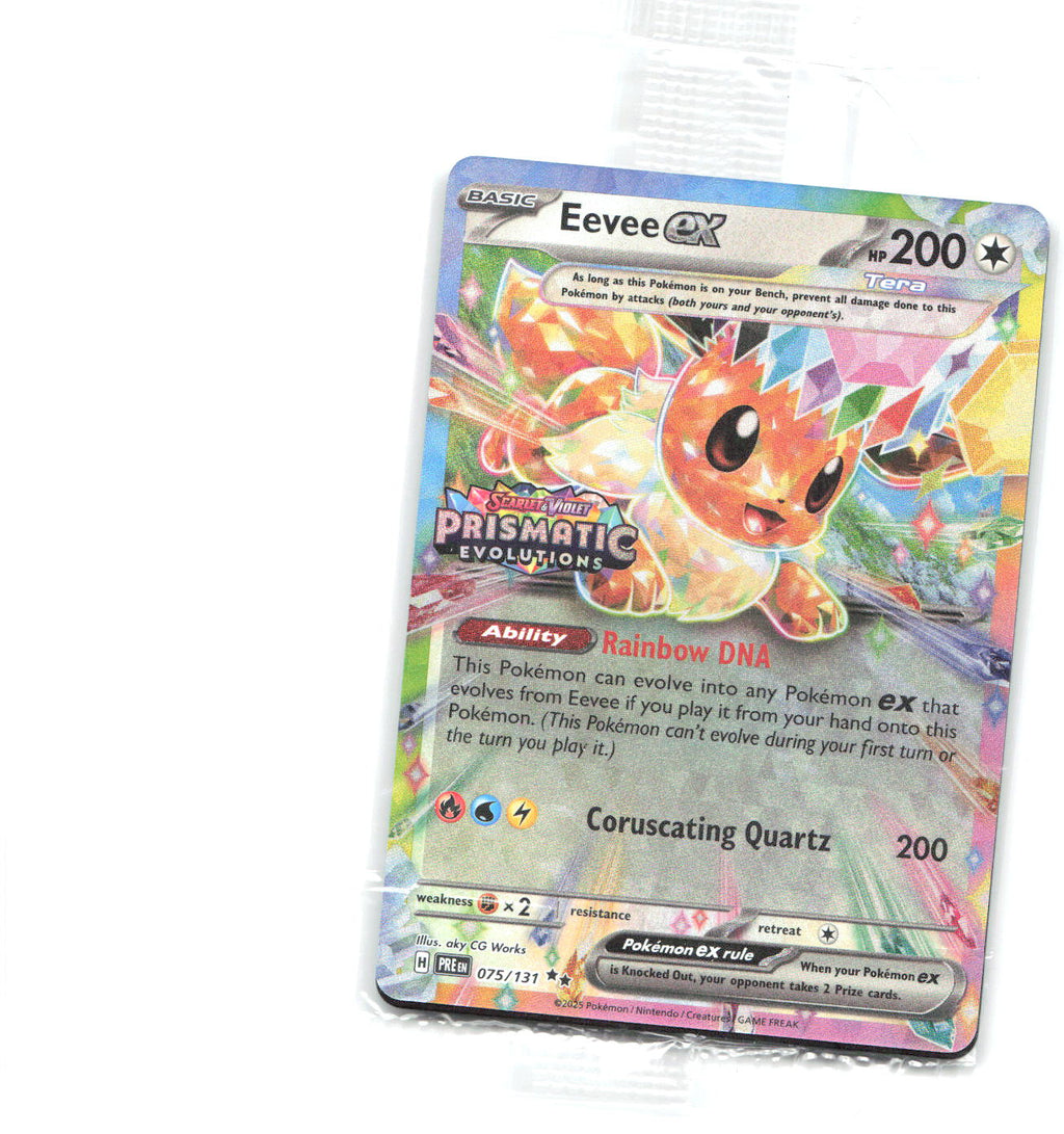 Eevee ex Sealed Prismatic Evolutions Stamp Holo Promo Miscellaneous Cards & Products 075/131 NM aky CG Works