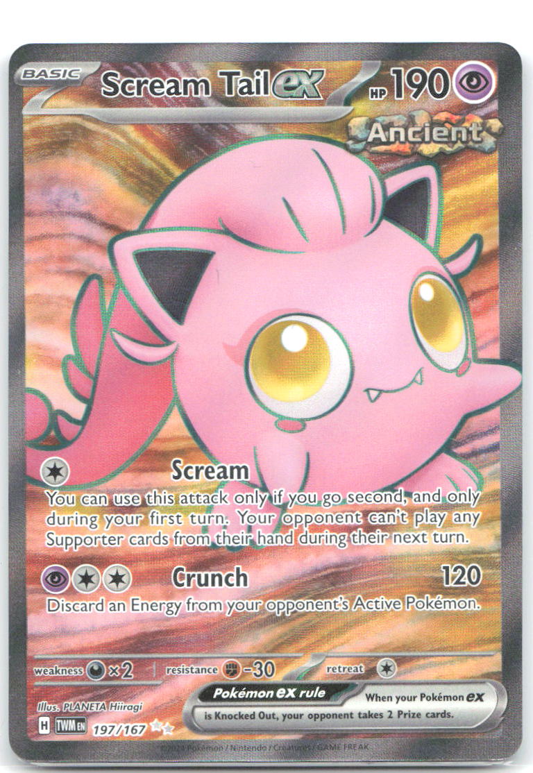 Scream Tail ex Ultra Rare SV06: Twilight Masquerade 197/167 NM PLANETA Hiirogi