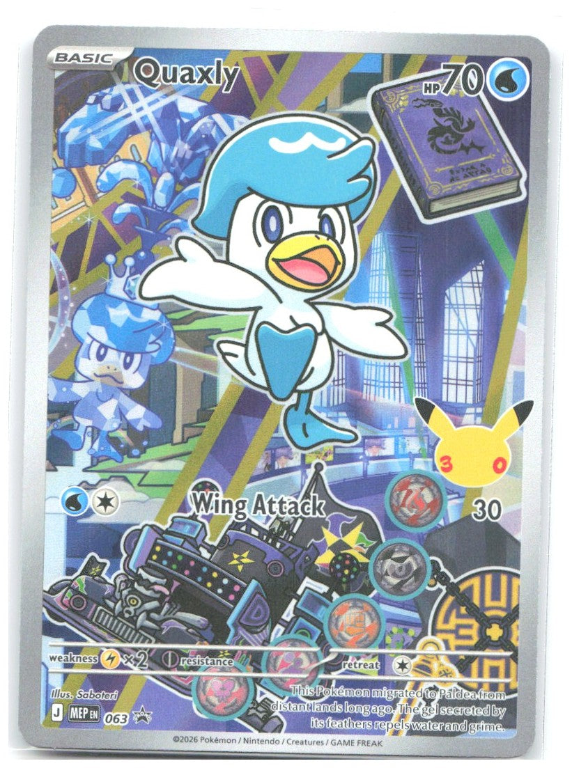 Quaxly Holo Promo ME Mega Evolution Promo 063 NM Saboteri