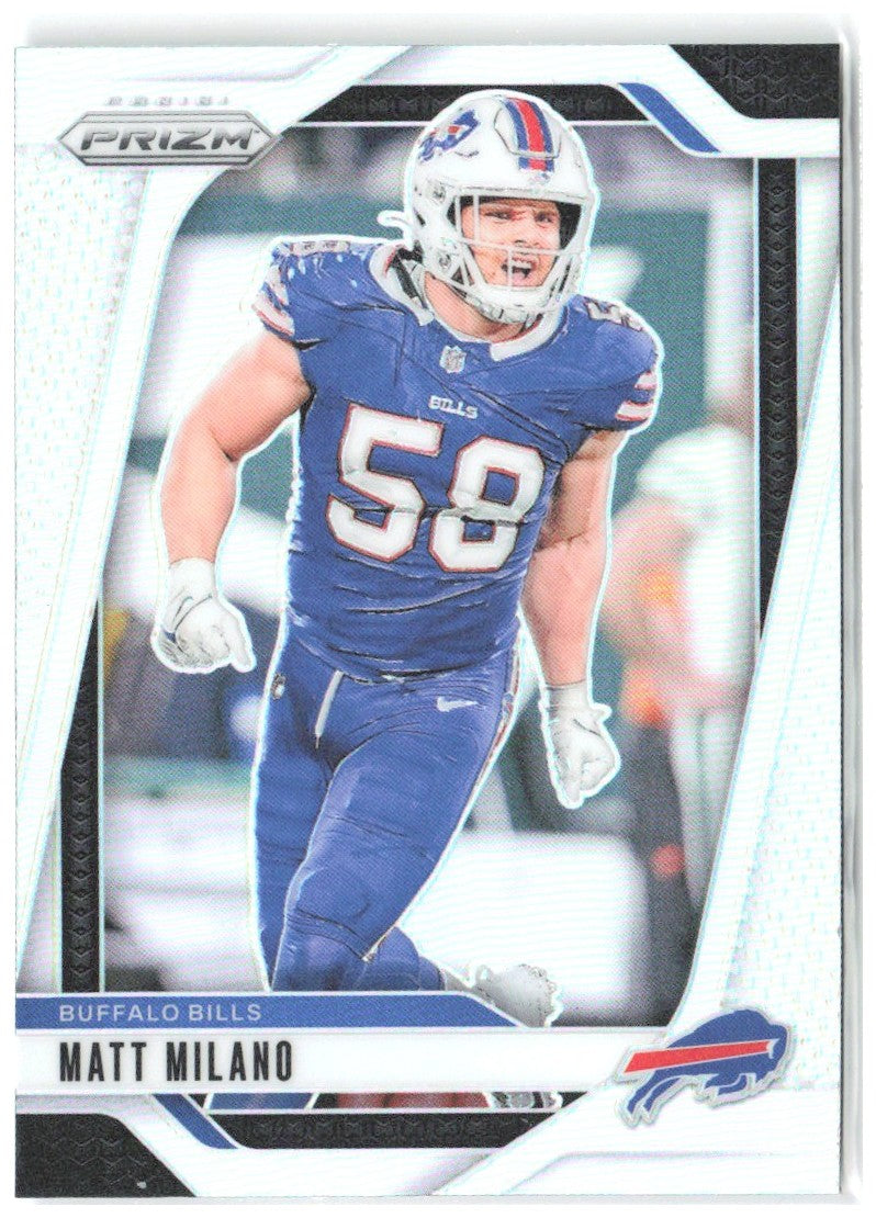 Matt Milano Panini Prizm - Silver 33 2024 Buffalo Bills