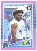 Josaiah Stewart Donruss - Optic Rated Rookies Pink 376 2025 Los Angeles Rams