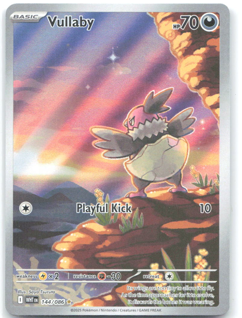 Vullaby Holo Illustration Rare SV: White Flare 144/086 NM Saya Tsuruta