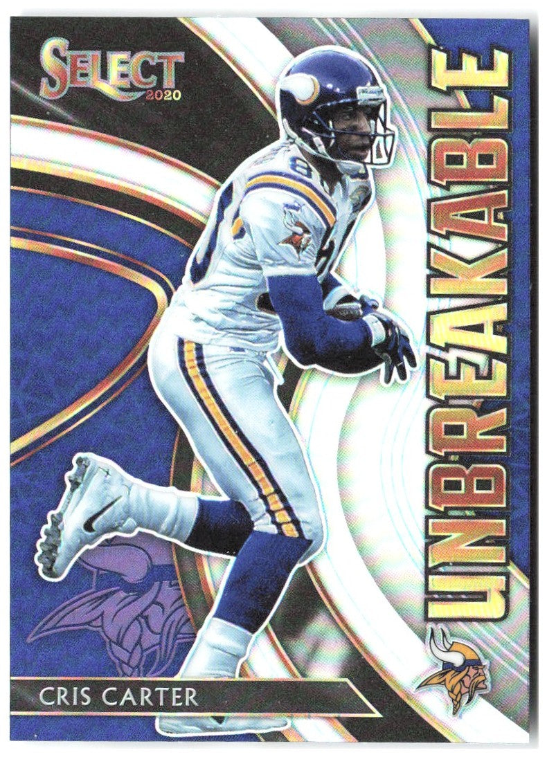 Cris Carter Panini Select - Unbreakable Prizm U24 2020 Minnesota Vikings