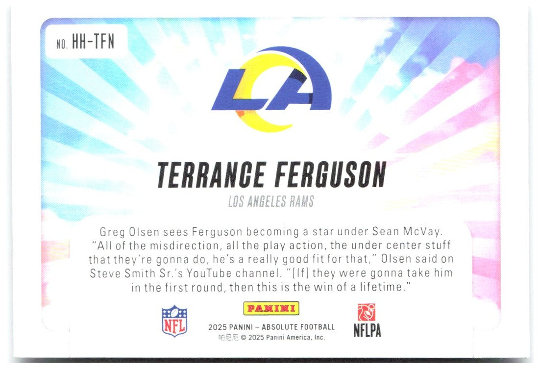 Terrance Ferguson Panini Absolute - Hog Heaven HH-TFN 2025 Los Angeles Rams