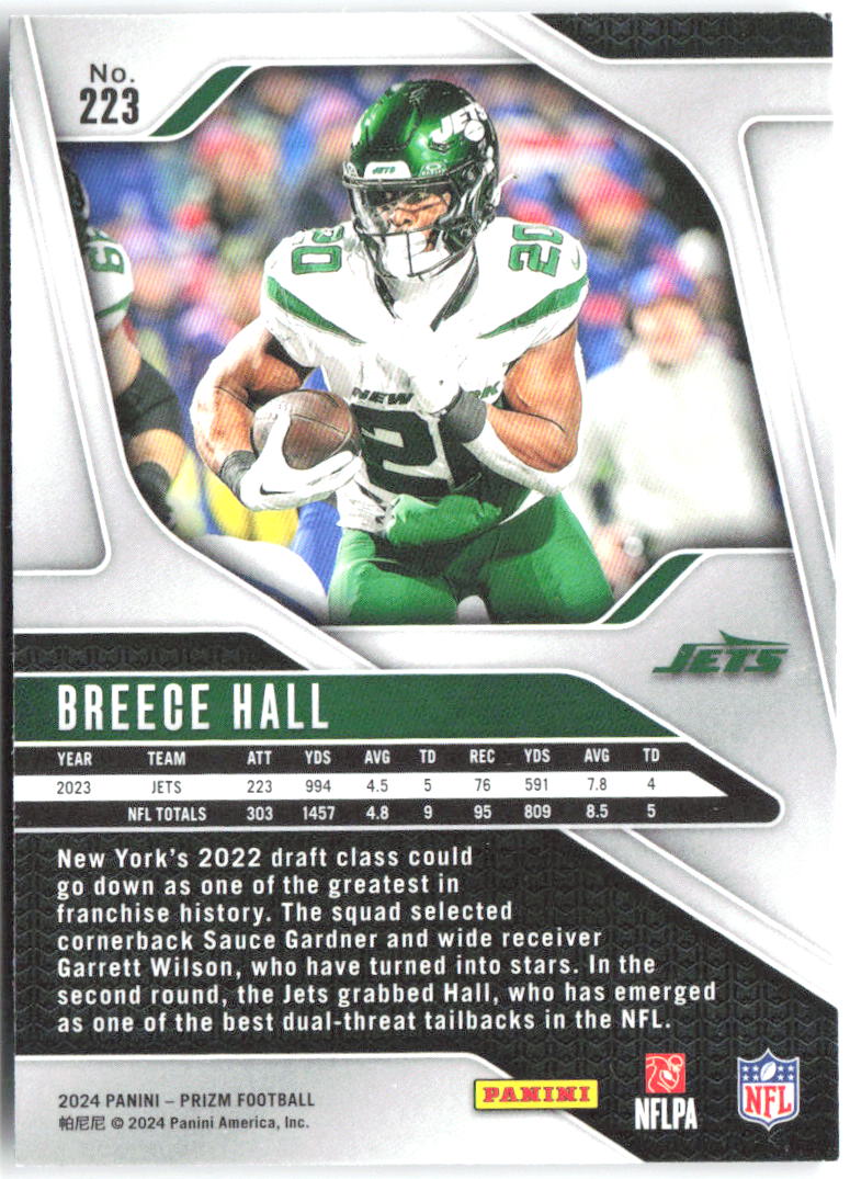 Breece Hall Panini Prizm 223 2024 New York Jets