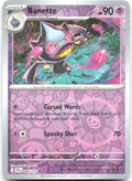 Banette Reverse Holo Uncommon SV09 Journey Together 060/159 NM Anesaki Dynamic