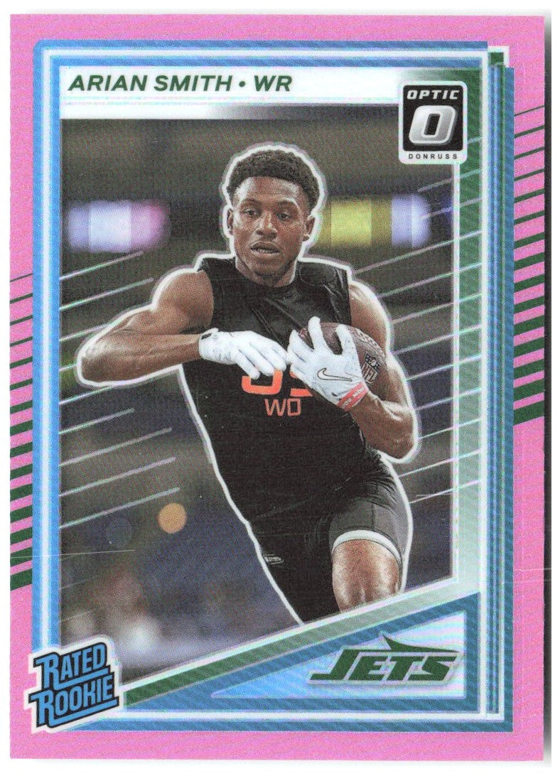 Arian Smith Donruss Optic - Pink 285 2025 New York Jets