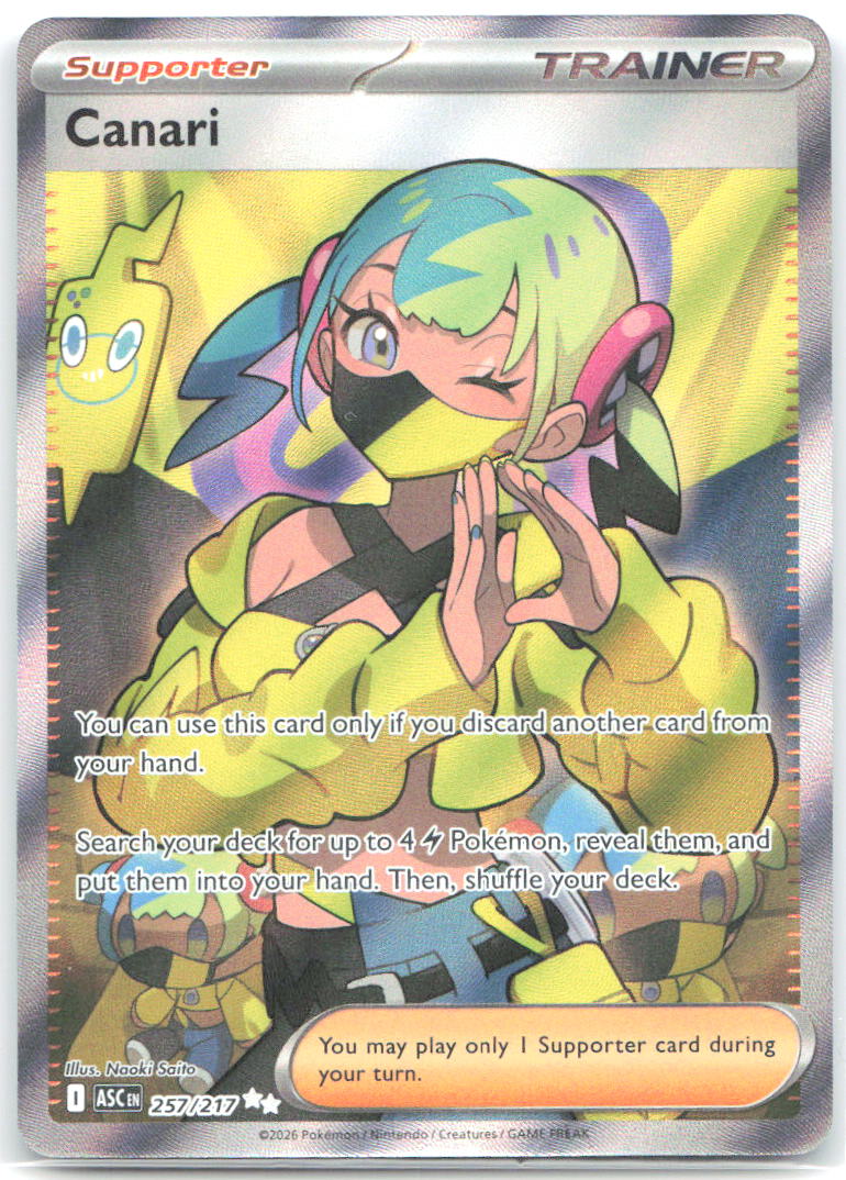 Canari Holo Ultra Rare ME: Ascended Heroes 257/217 NM Naoki Saito