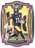 Chase Claypool Panini Select - Purple Prizm Die Cut 170 2020 Pittsburgh Steelers