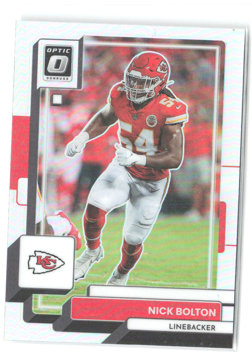 Nick Bolton Donruss Optic - Holo 98 2022 Kansas City Chiefs