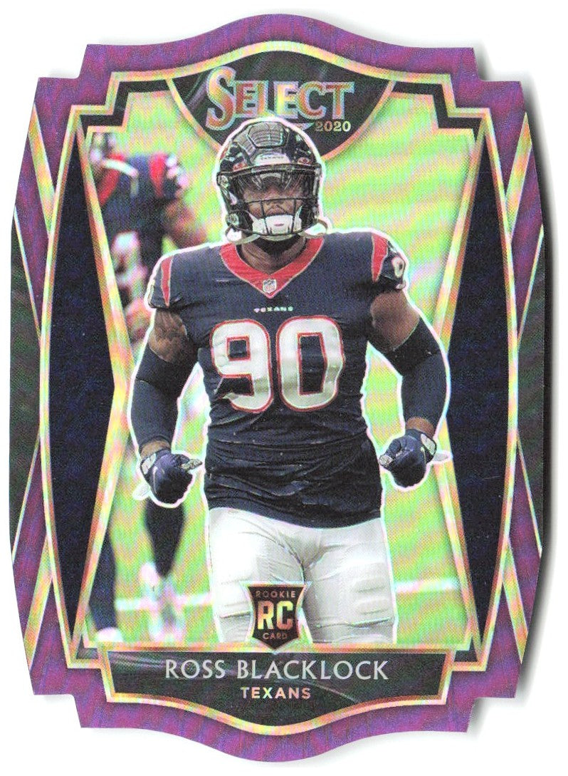 Ross Blacklock Panini Select - Purple Prizm Die Cut 194 2020 Houston Texans