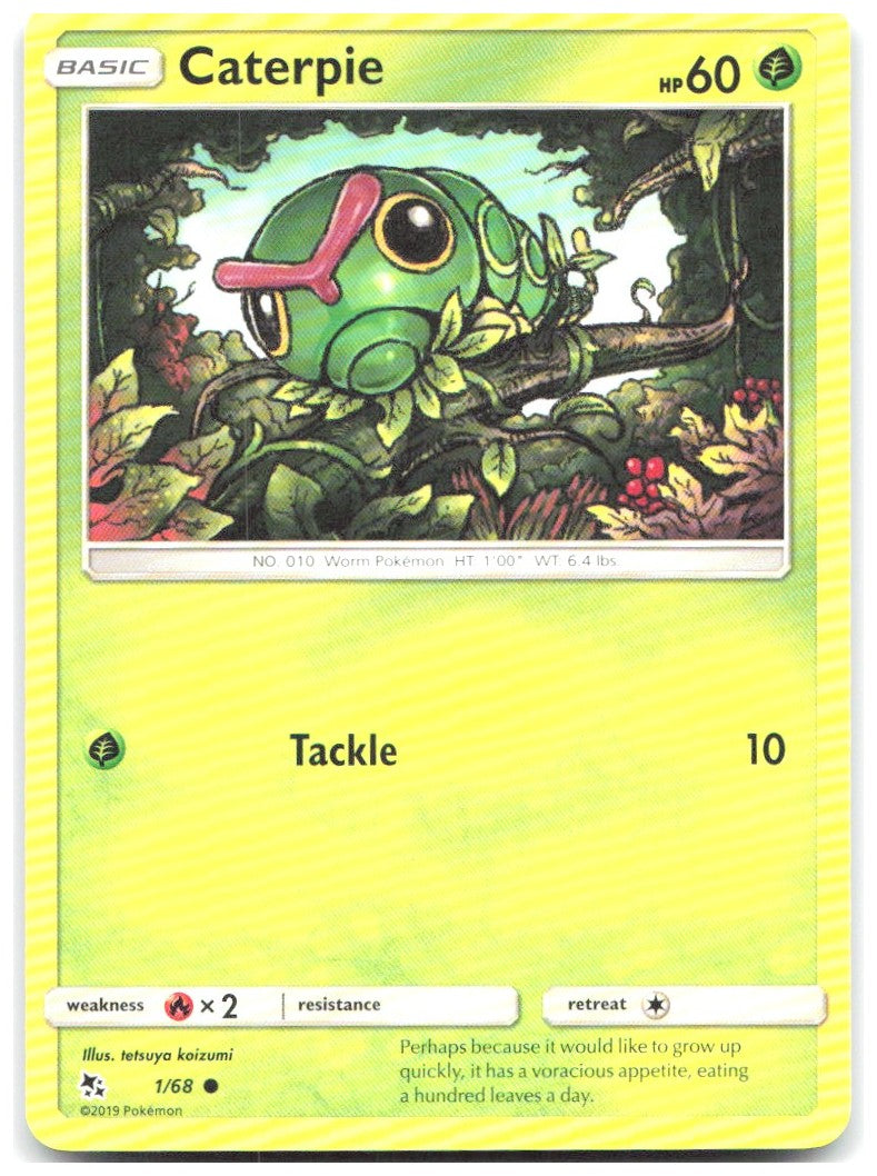 Caterpie Common Hidden Fates 1/68 NM tetsuya koizumi