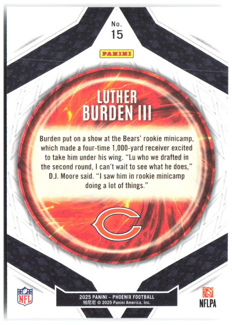 Luther Burden III Panini Phoenix - Paragon 15 2025 Chicago Bears