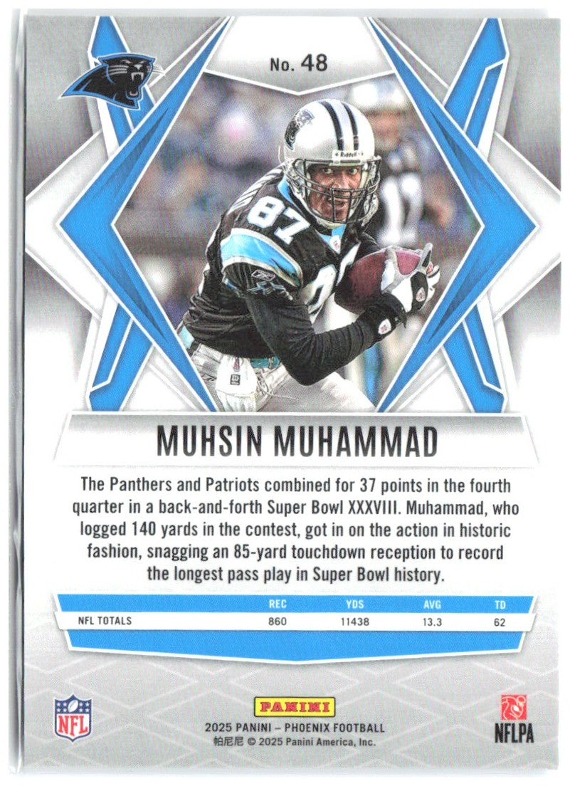 Muhsin Muhammad Panini Phoenix - Silver Pyramids Prizm 48 2025 Carolina Panthers