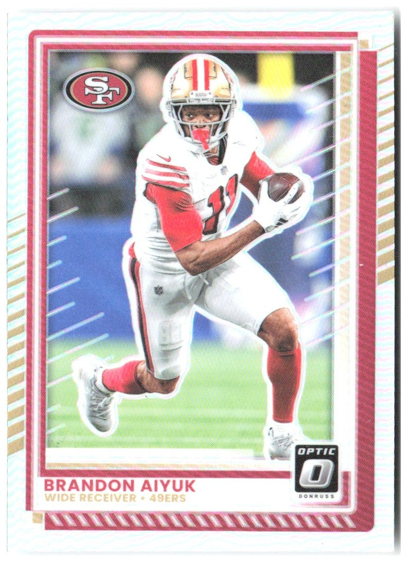 Brandon Aiyuk Donruss Optic - Holo 168 2025 San Francisco 49ers