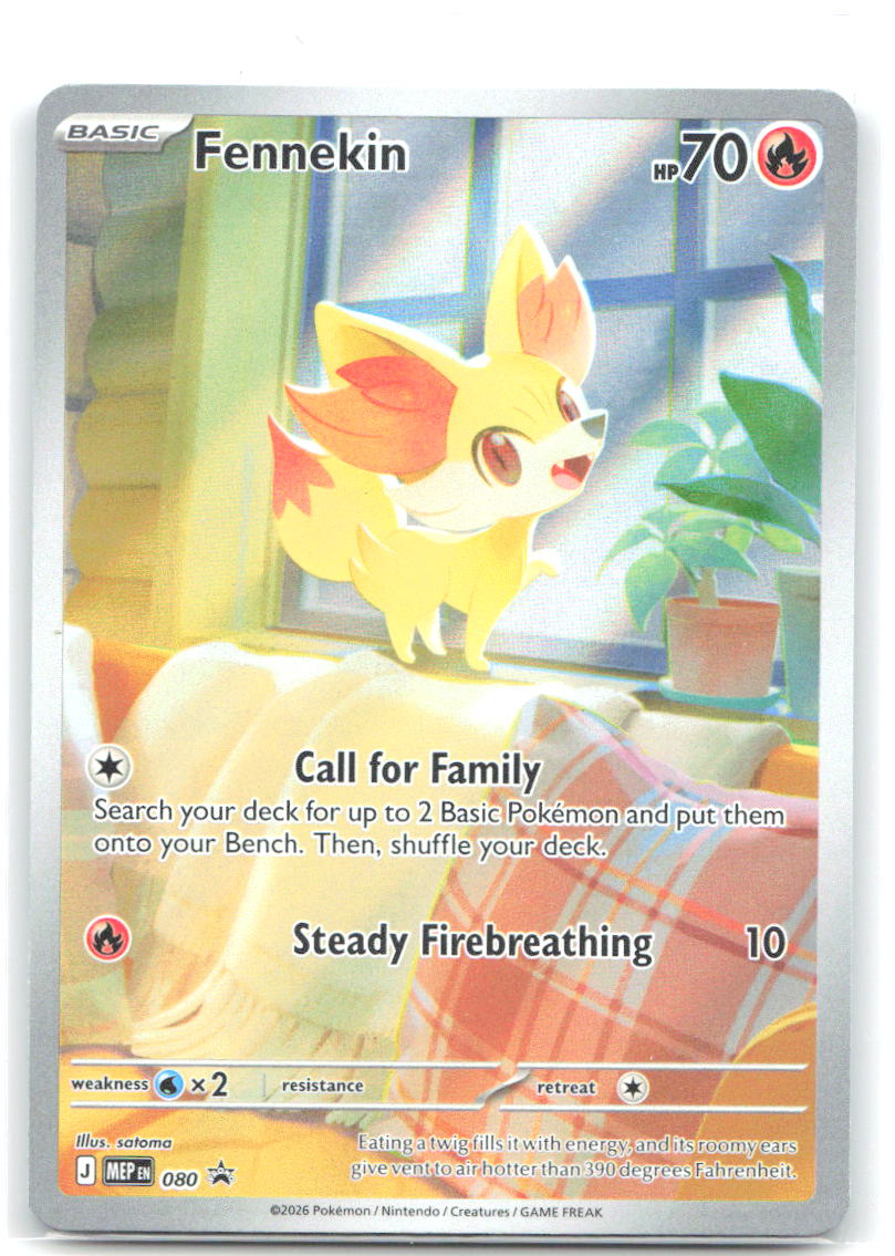 Fennekin Holo Promo ME: Mega Evolution Promo 080 NM satoma
