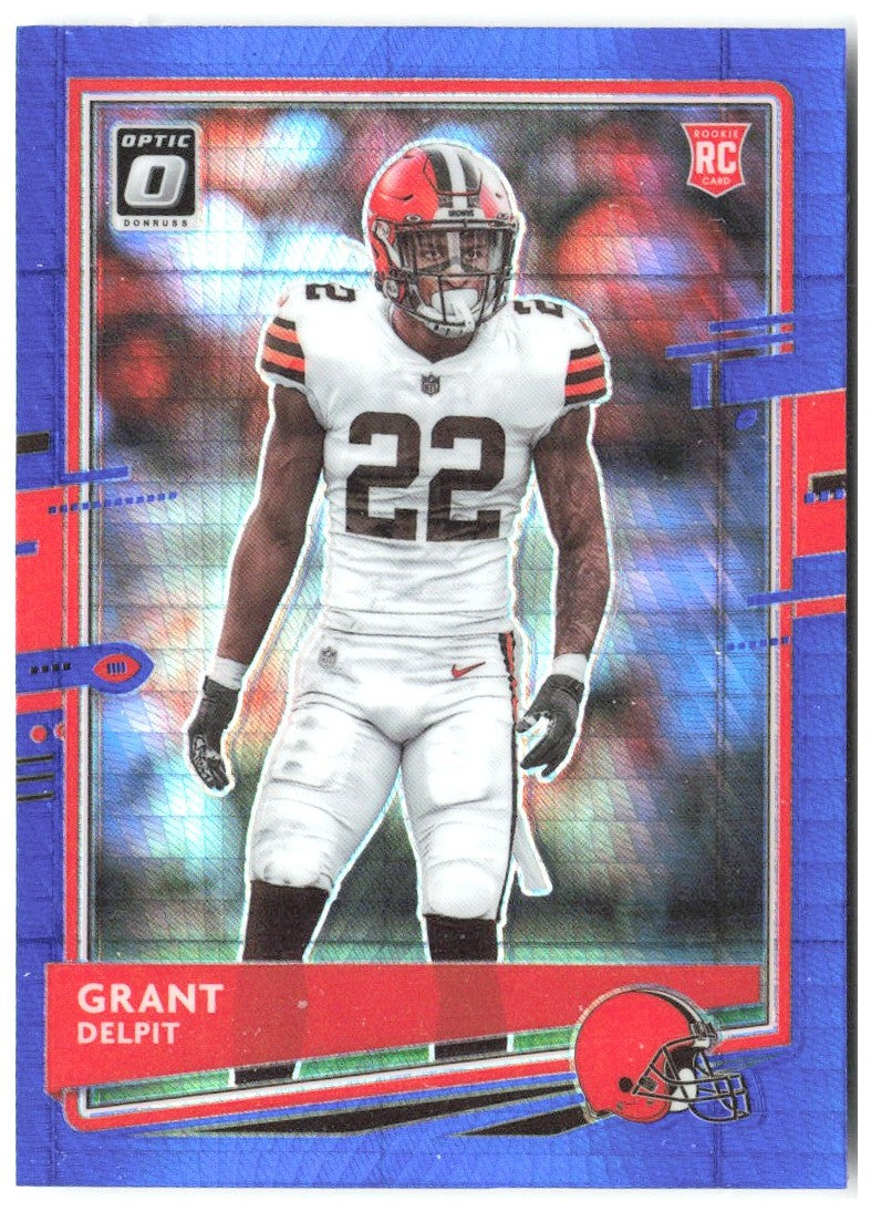 Grant Delpit Donruss Optic - Blue Hyper 122 2020 Cleveland Browns