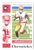 Brandon Aiyuk Panini Chronicles 86 2020 San Francisco 49ers RC