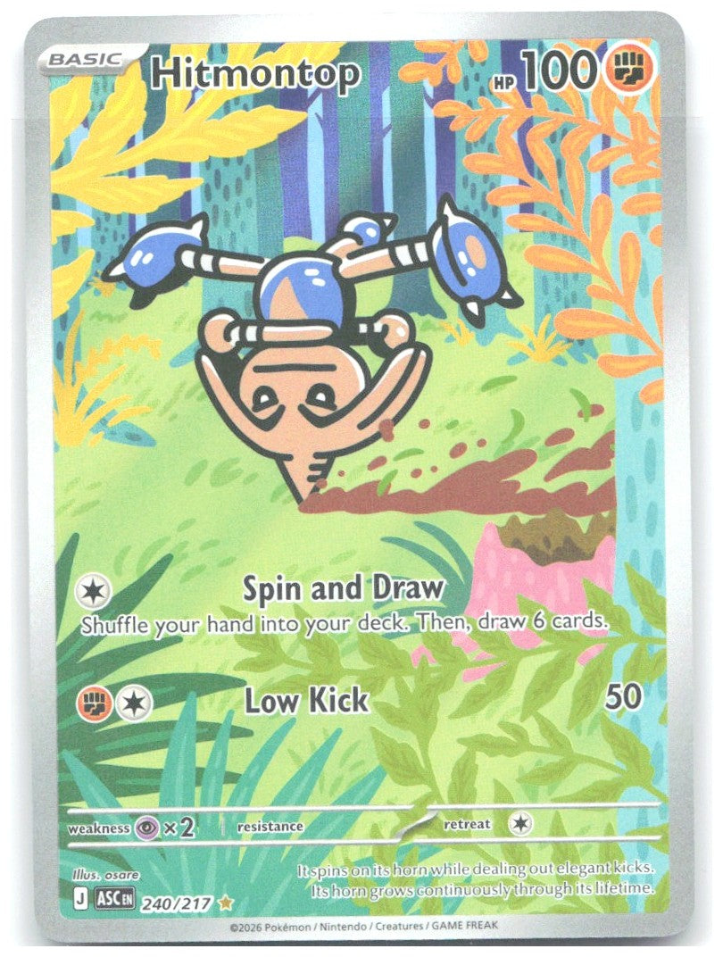 Hitmontop Holo Illustration Rare ME Ascended Heroes 240/217 NM osare