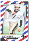 Morten Andersen Panini Prizm - Red White and Blue 211 2024 New Orleans Saints