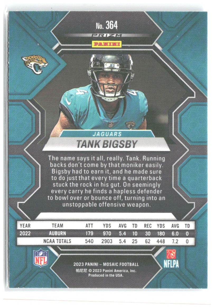 Tank Bigsby Panini Mosaic - Reactive Blue Mosaic 364 2023 Jacksonville Jaguars