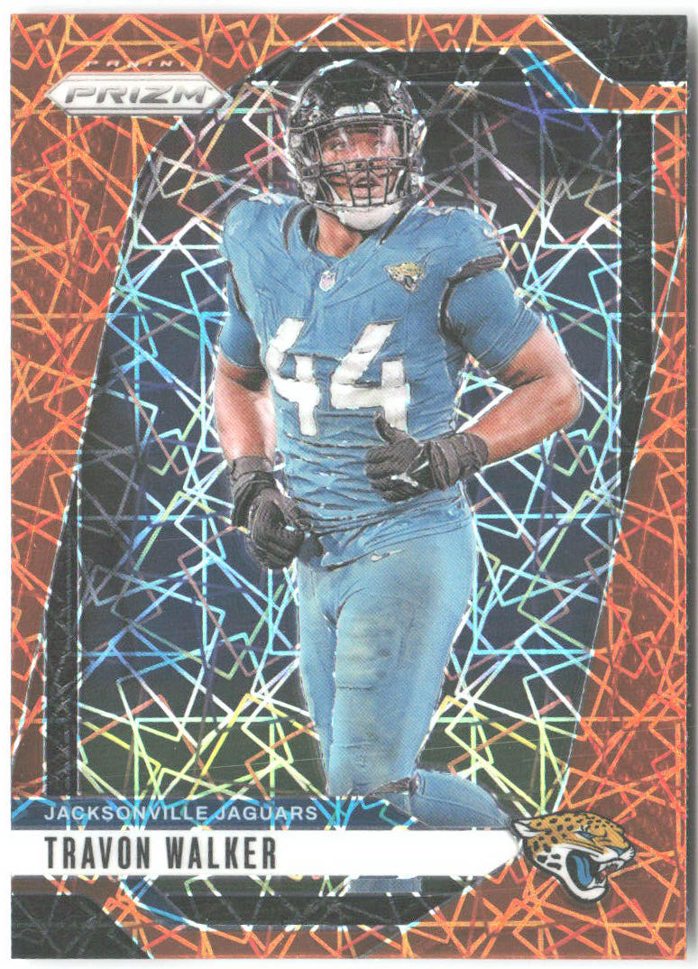 Travon Walker Panini Prizm - Lazer 133 2024 Jacksonville Jaguars