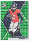 KJ Hamler Panini Mosaic - Prizm Green 219 2020 Denver Broncos