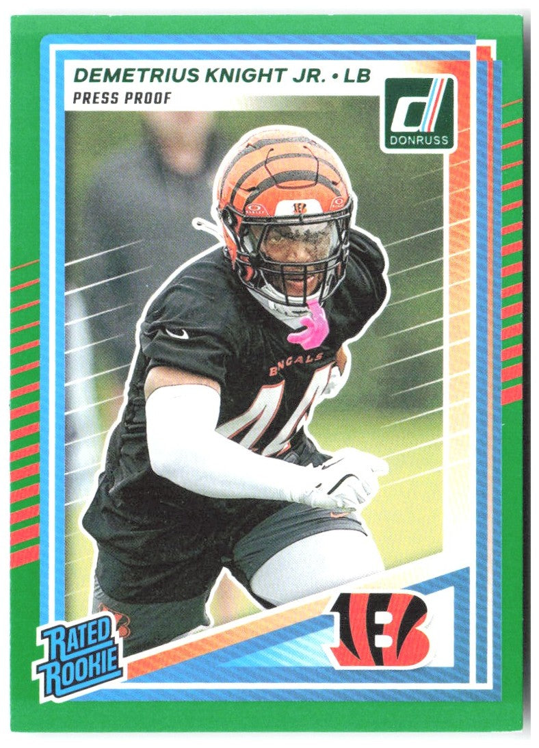 Demetrius Knight Jr. Donruss - Press Proofs Green 385 2025 Cincinnati Bengals