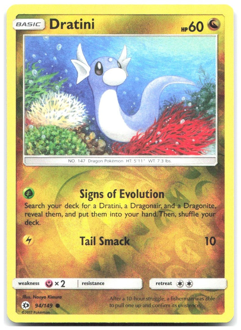 Dratini Reverse Holo Common SM Base Set 94/149 NM Naoyo Kimura